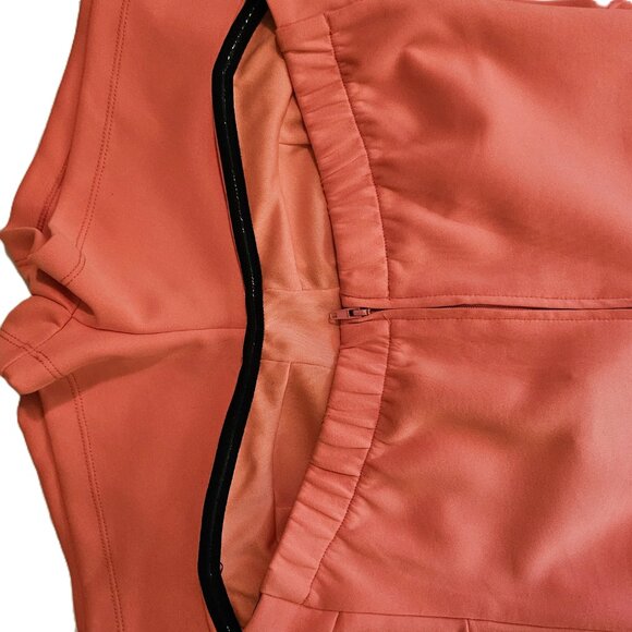 NWT UK2LA Coral Sweetheart Neckline Bustier Bodice Peplum Romper Size Small - Picture 9 of 10